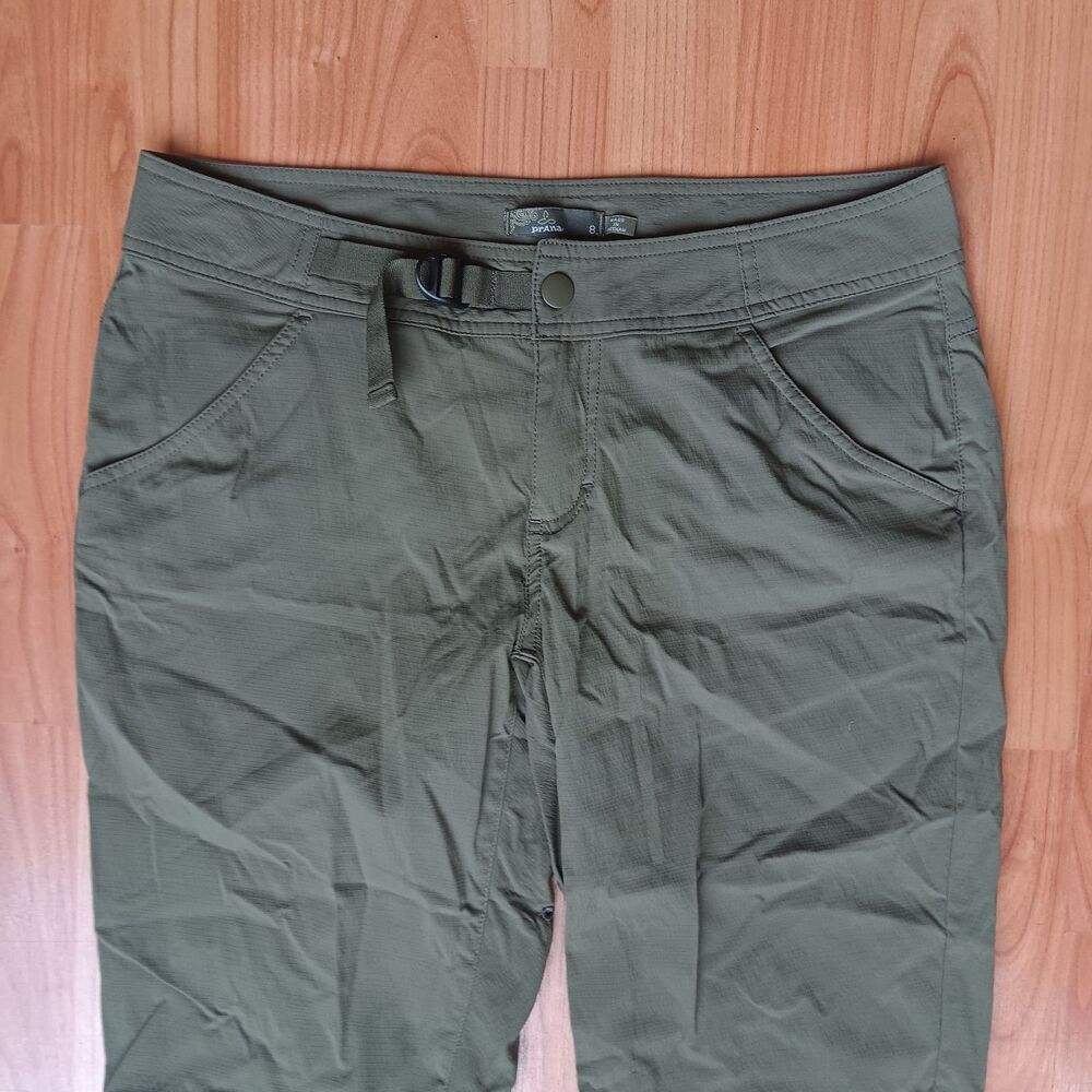 PrAna Jasmine Knicker 3/4 Capri Pants Green Style #W4JASK113 Low Rise - Picture 2 of 8